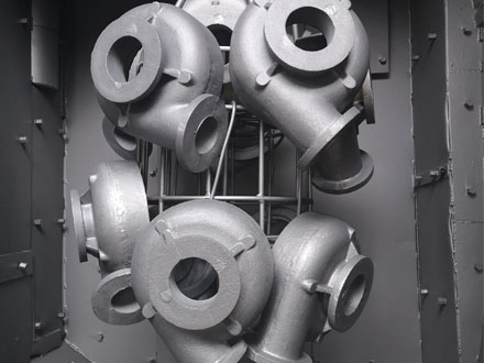 Overhead Chain Shot Blasting Machine