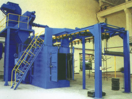 Overhead Chain Shot Blasting Machine