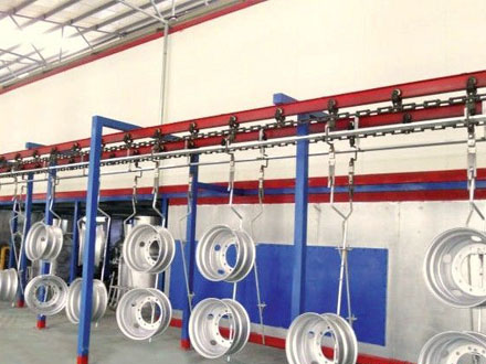 Overhead Chain Shot Blasting Machine