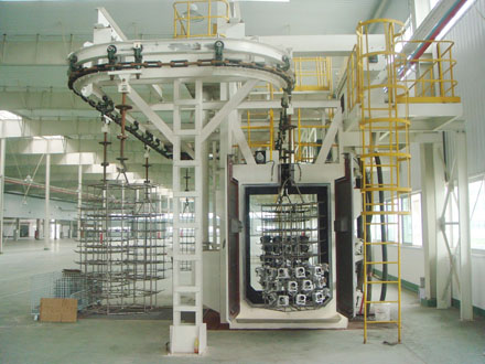 Q48 Suspension Chain Stepping Shot Blasting Machine