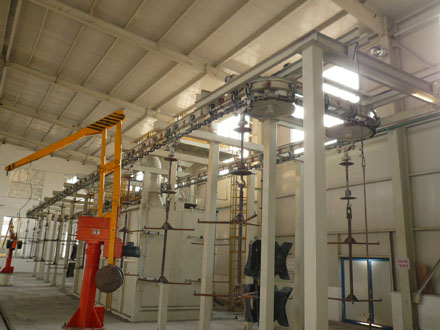 Q48 Suspension Chain Stepping Shot Blasting Machine
