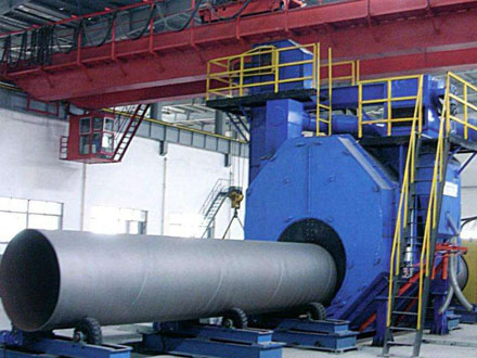 QGW Steel Pipe Outer Wall Shot Blasting Machine