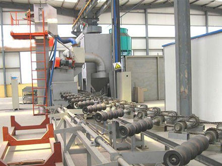 QGW Steel Pipe Outer Wall Shot Blasting Machine