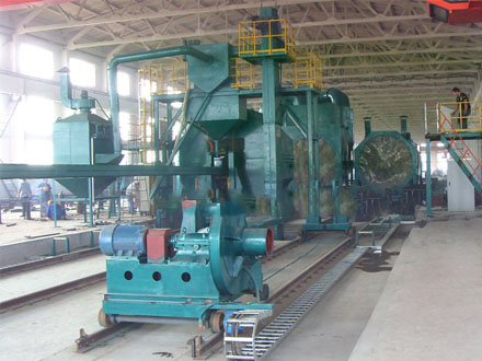 QNP Steel Pipe Inner Wall Sandblasting Machine