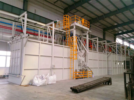 QT37 Through-type Hanger Shot Blasting Machine