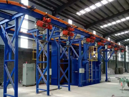 QT37 Through-type Hanger Shot Blasting Machine
