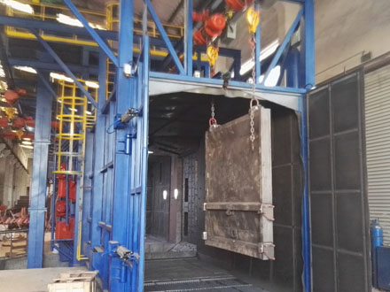 QT37 Through-type Hanger Shot Blasting Machine