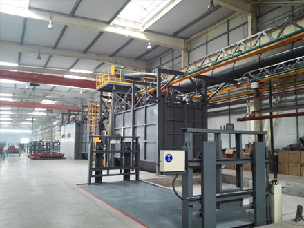 QT37 Through-type Hanger Shot Blasting Machine