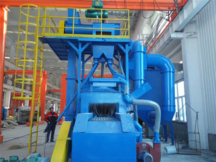 QWD mesh belt through shot blasting machine