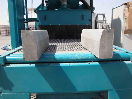 QWD mesh belt through shot blasting machine