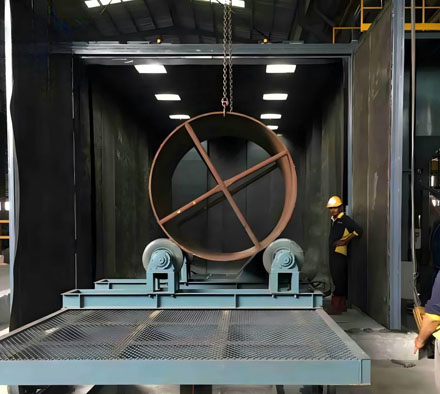 Mechanical Recovery Sandblasting Room